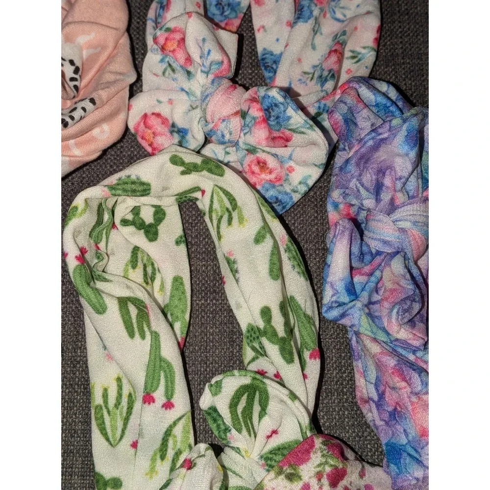 Baby Toddler Headbands Lot of 8 Bows, Knotted, Floral, Cactus, Animal Prints NEW